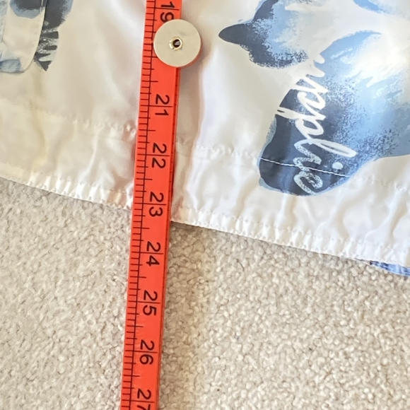 90s Vintage Crafted by Beach men Floral Drawstring Shorts White Size XXL - Picture 8 of 16